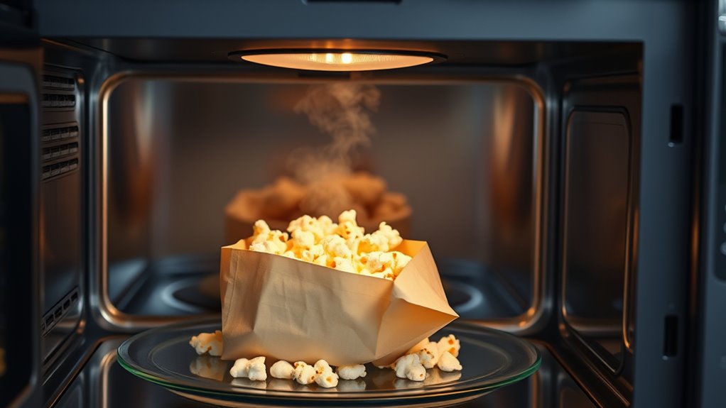 microwave sensor detects popcorn