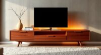 mid century tv stands