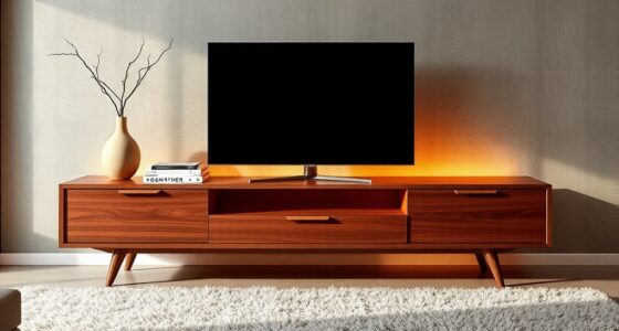mid century tv stands