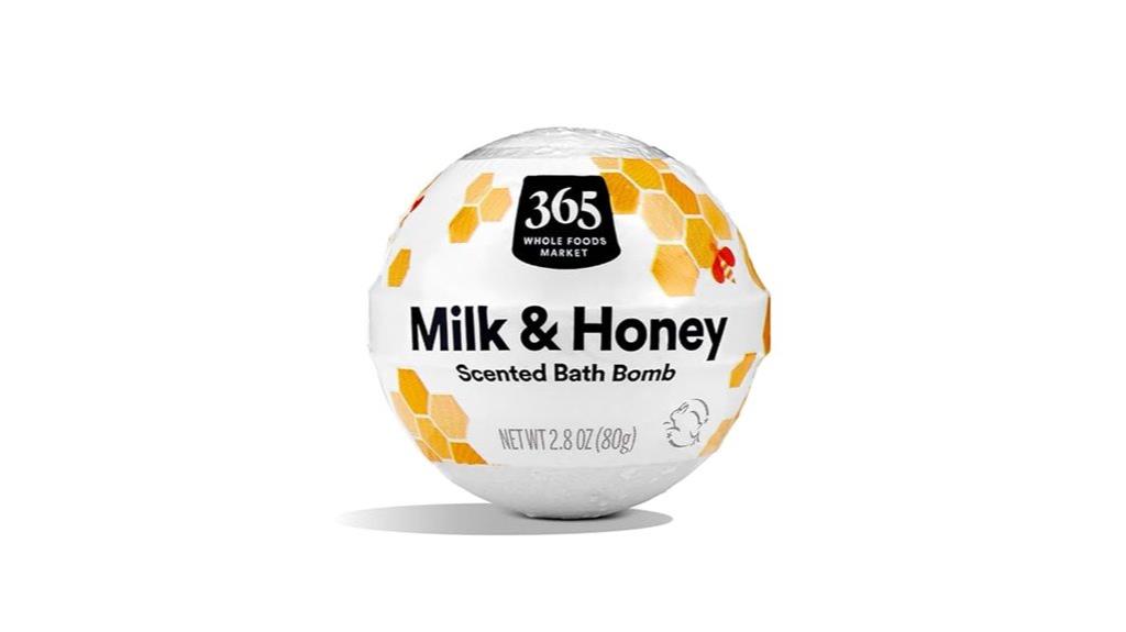 milk honey bath bomb