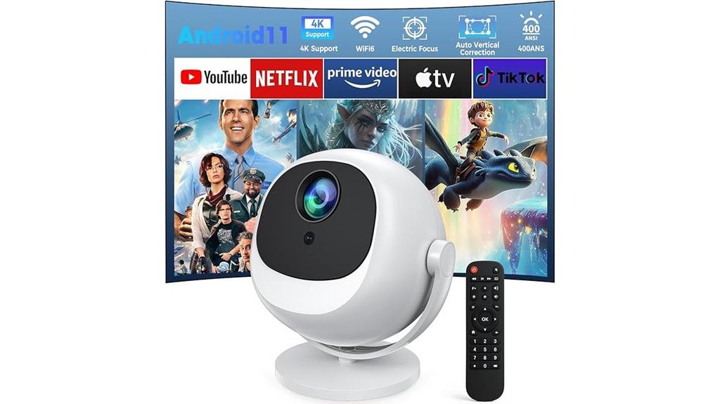 mini 4k wifi projector
