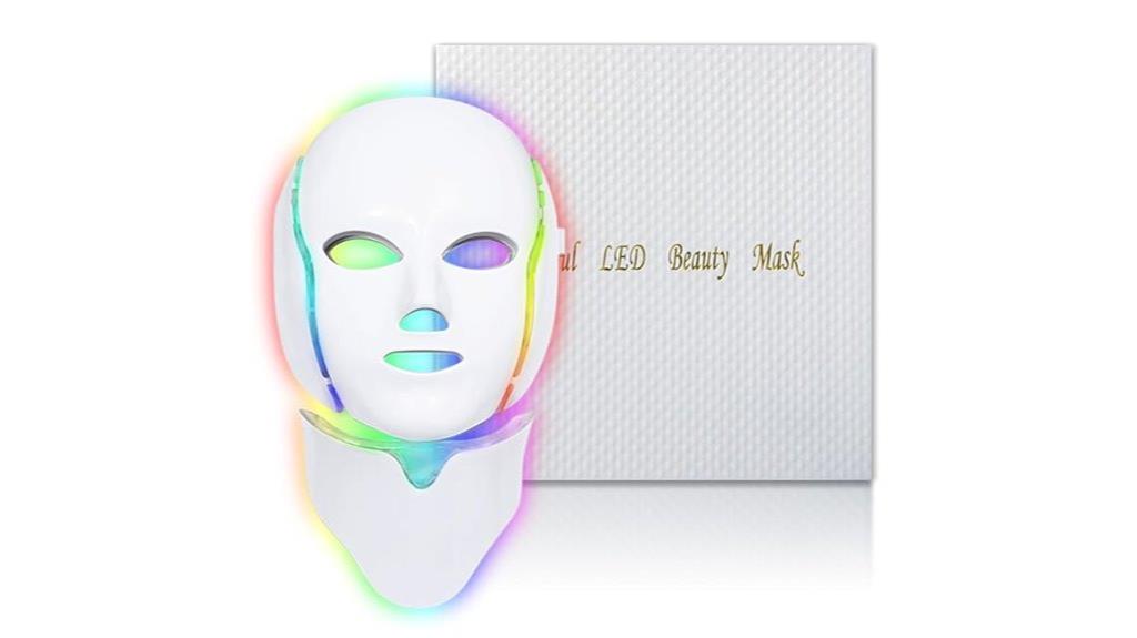 multicolor led face mask