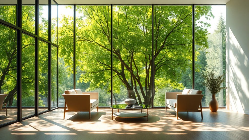 natural light and indoor greenery