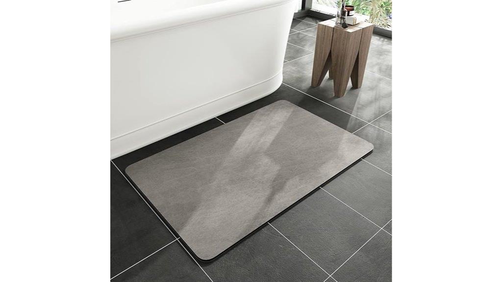 non slip absorbent bathroom rug
