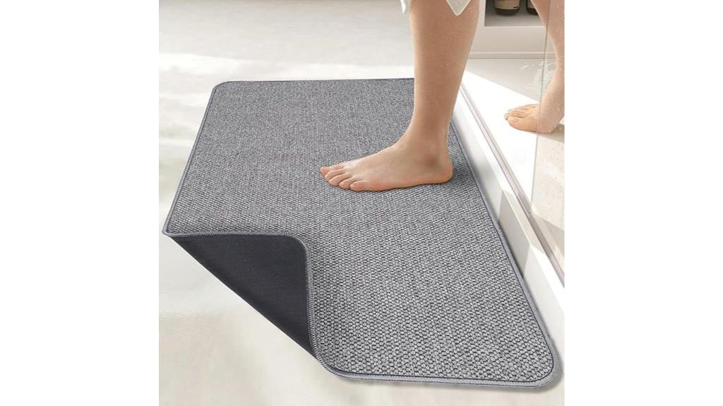 non slip quick dry bath rug