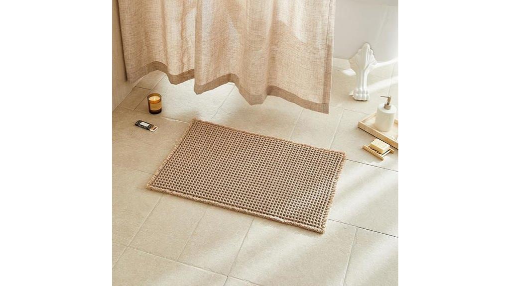 non slip quick dry waffle mat