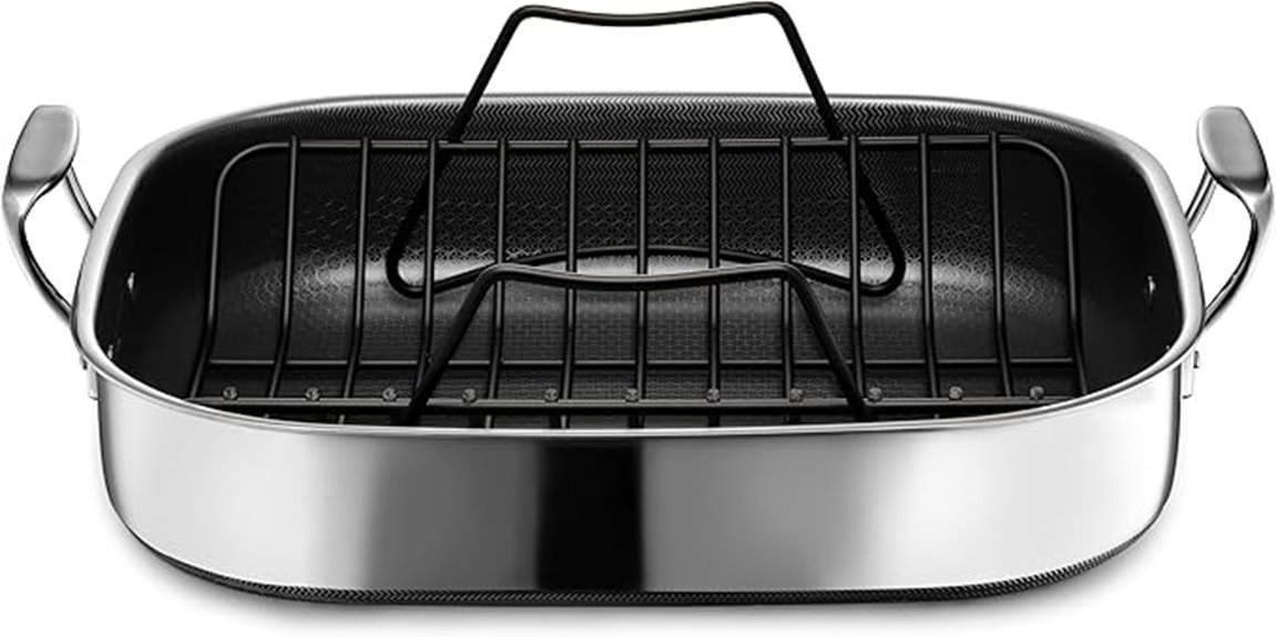 nonstick roasting pan rack