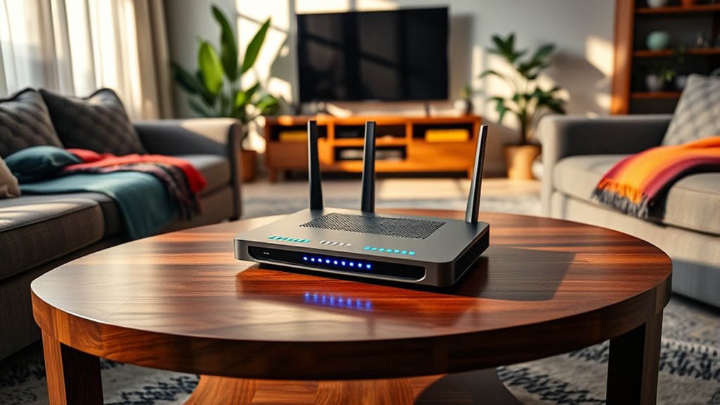 optimal living room wi fi setup