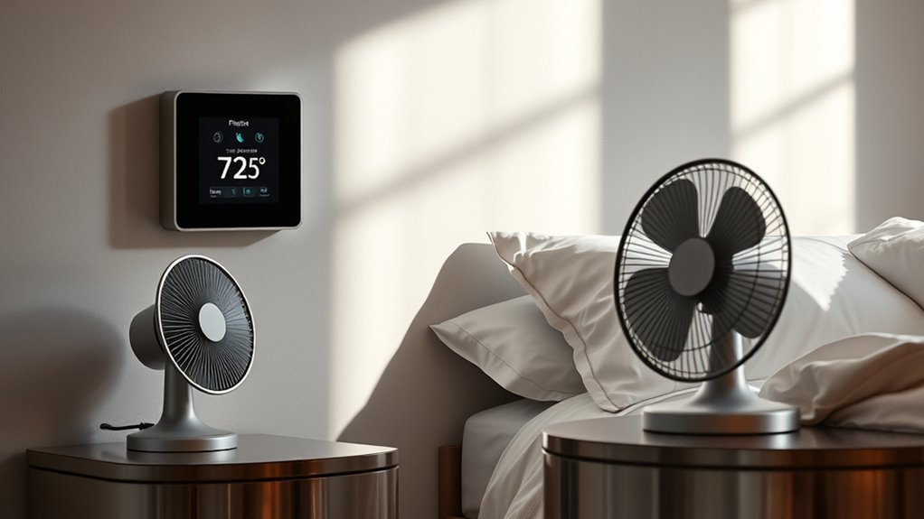 optimize bedroom airflow and temperature