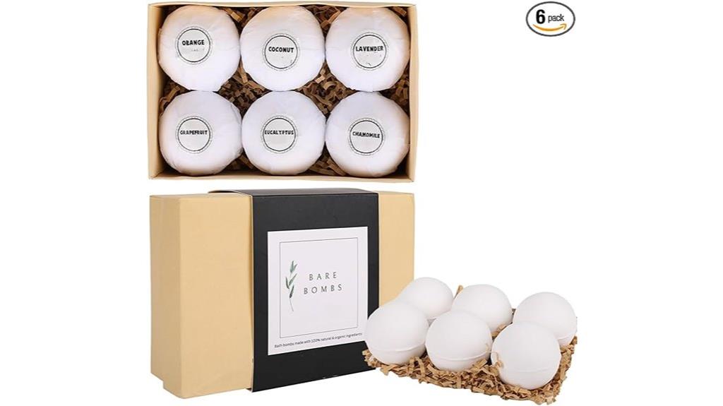 organic bath bombs set