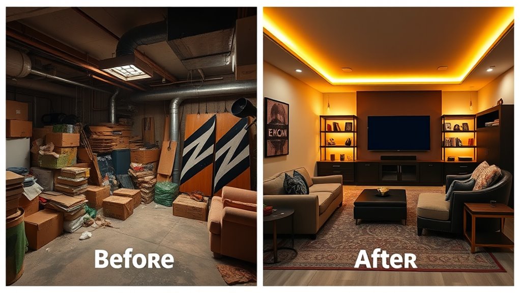 organized cozy entertainment space