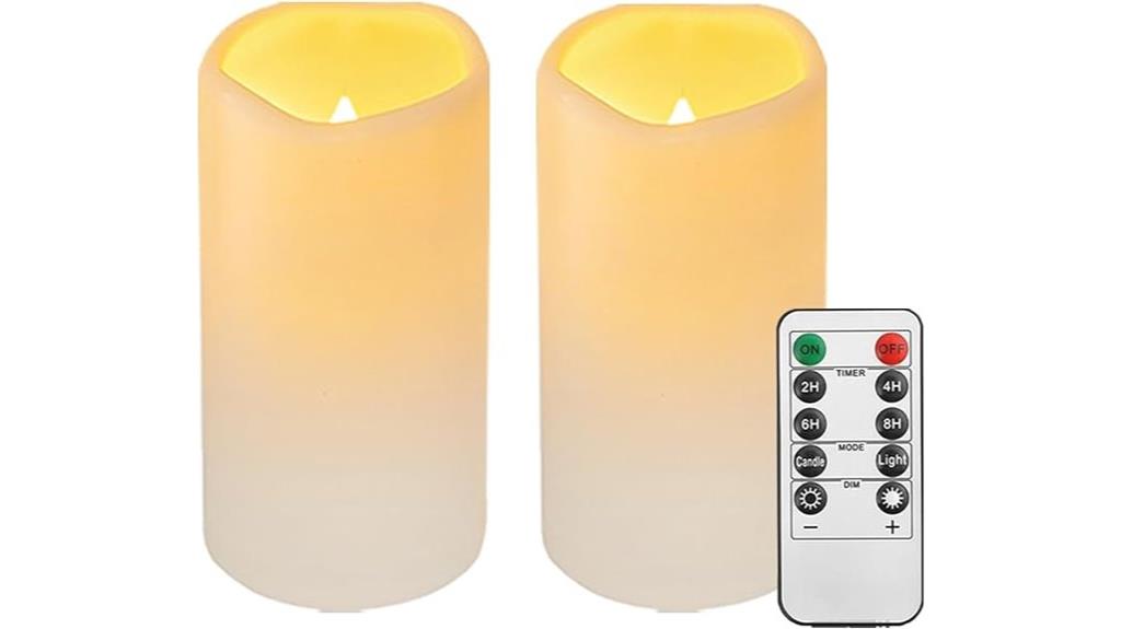outdoor flameless candle set