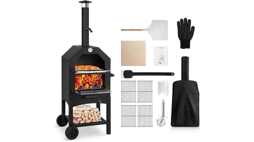 outdoor pizza oven features