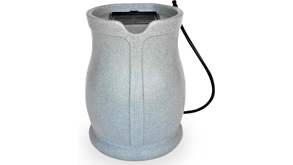 outdoor rain collection barrel