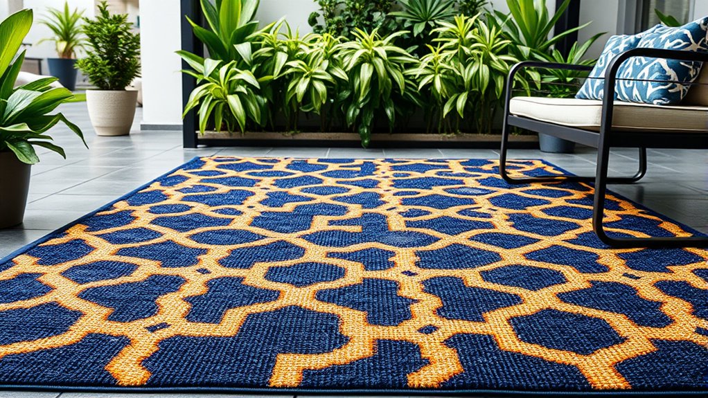 outdoor rug durability and style