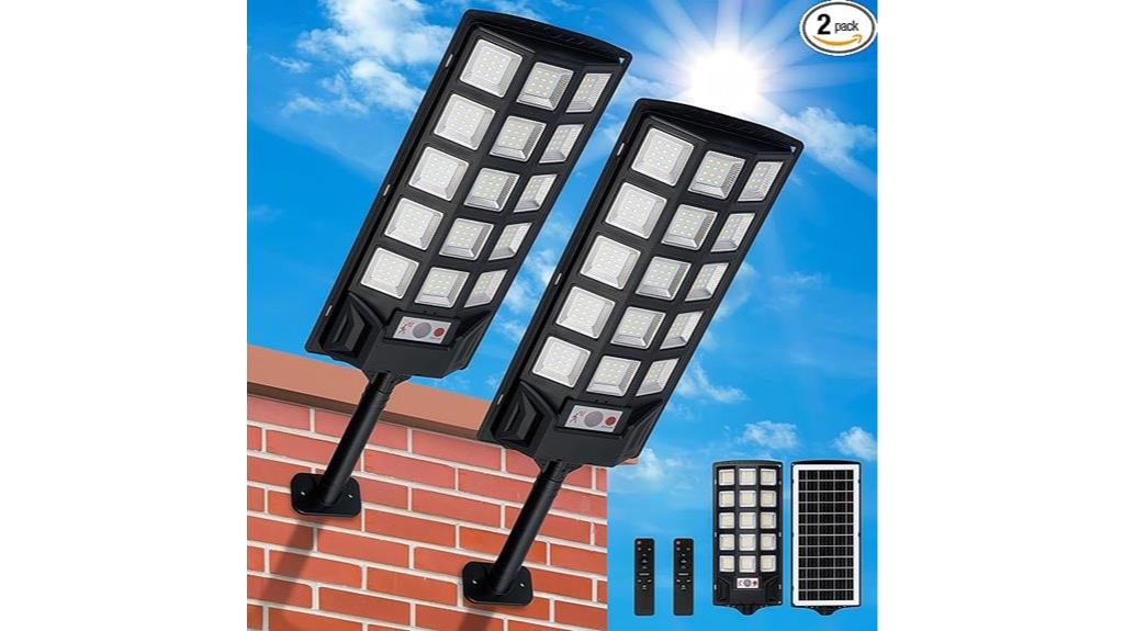outdoor solar lighting set