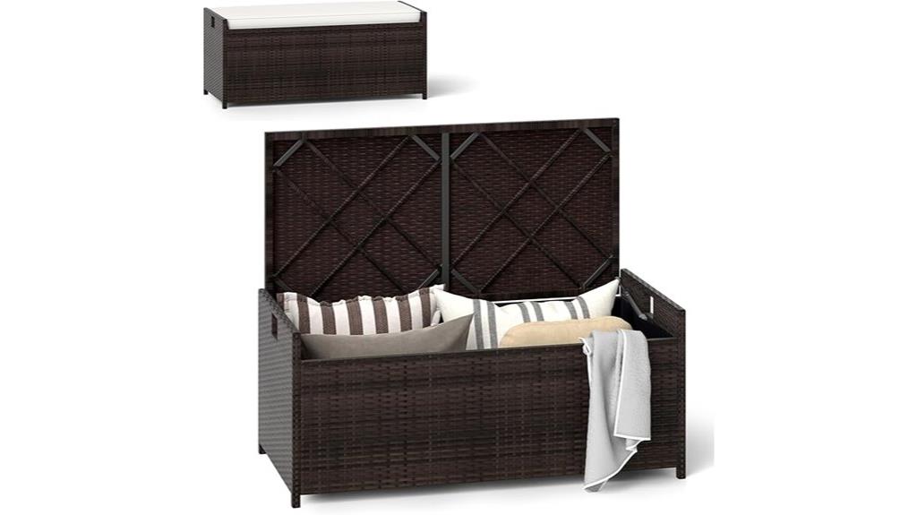 outdoor storage bench