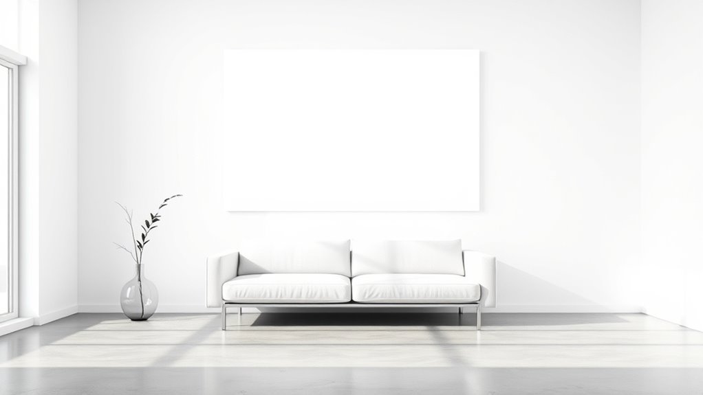 overly sparse uninviting decor