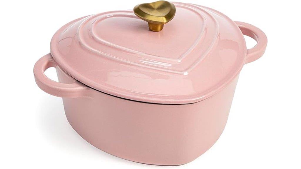paris hilton heart dutch oven