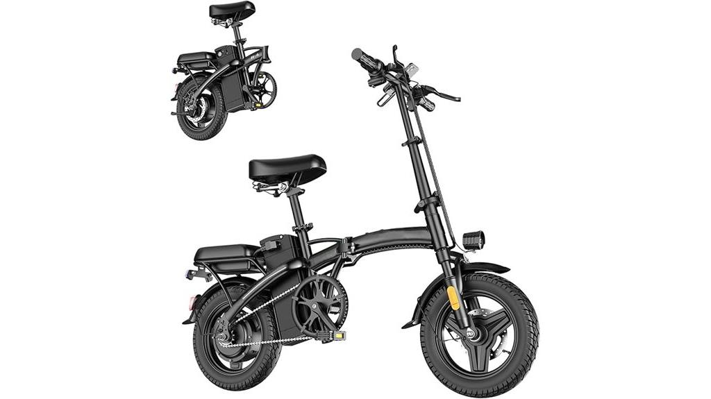 peak 500w folding e bike