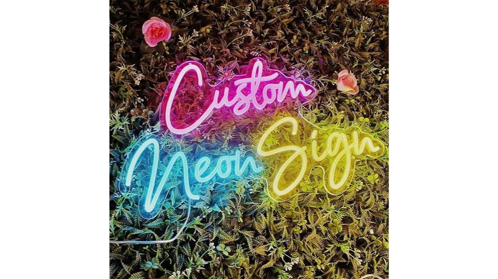 personalized neon wall art