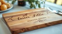 personalized wedding cutting boards