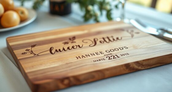 personalized wedding cutting boards
