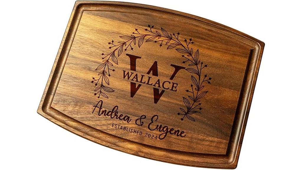 personalized wedding cutting boards