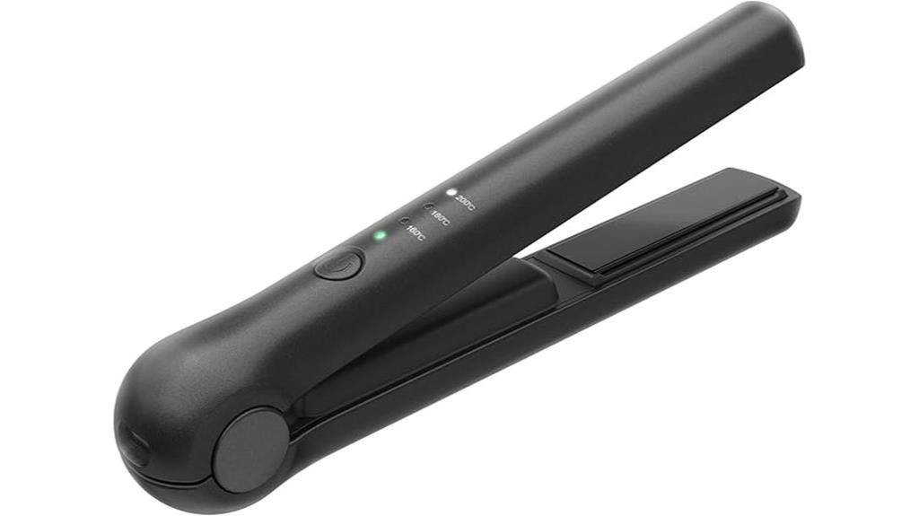 portable cordless hair straightener