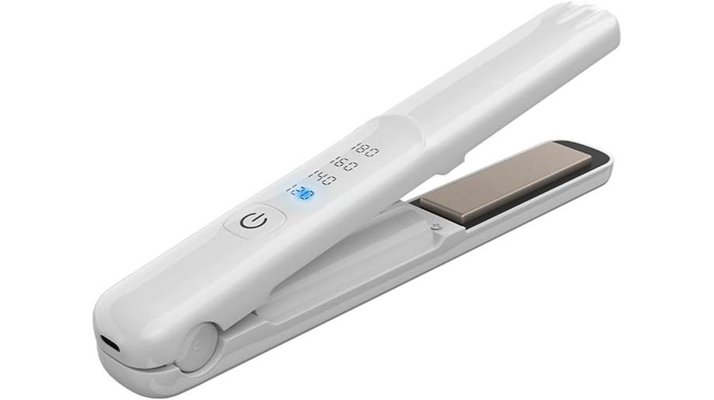 portable usb rechargeable flat iron