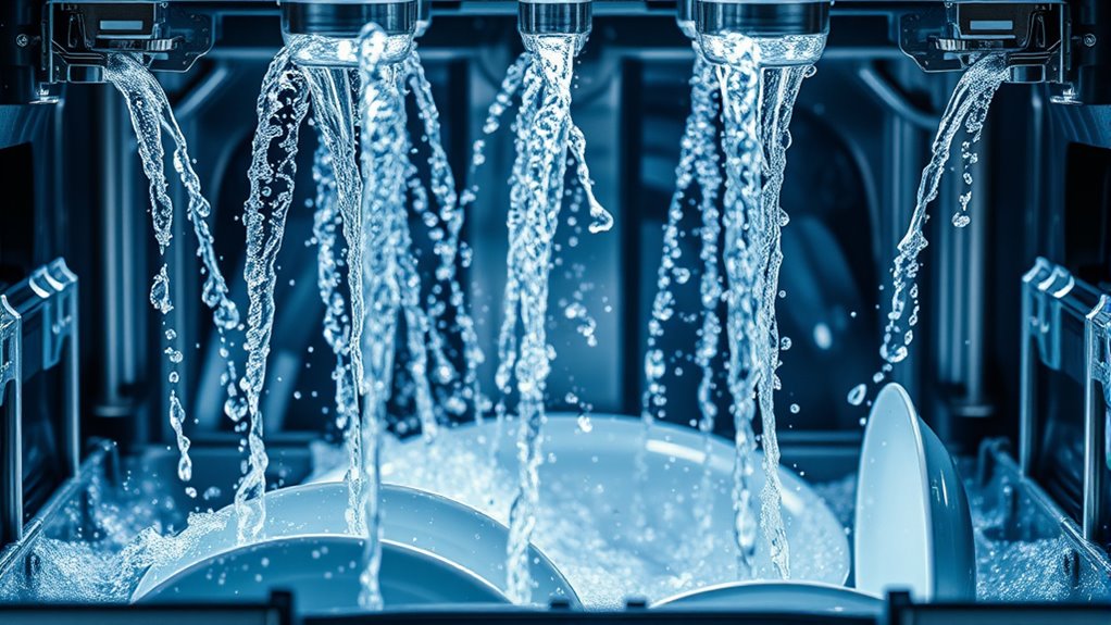 powerful water spray coverage