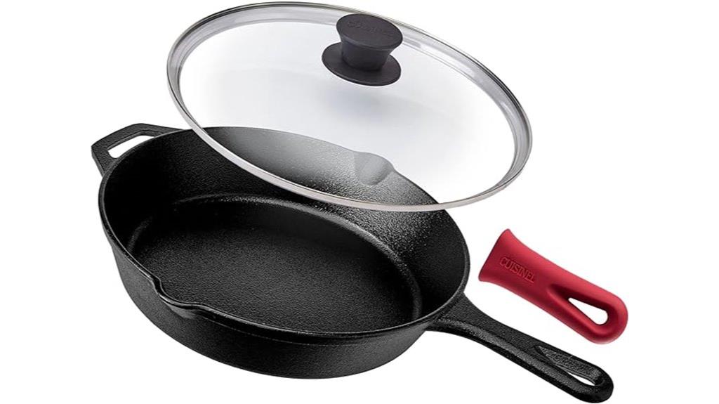pre seasoned 10 inch cast iron