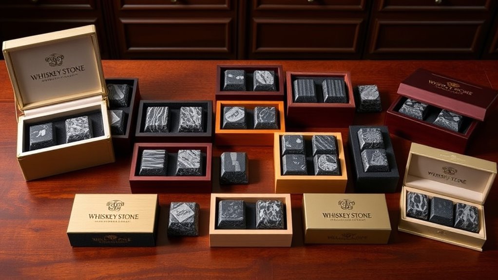 premium whiskey stone gift sets