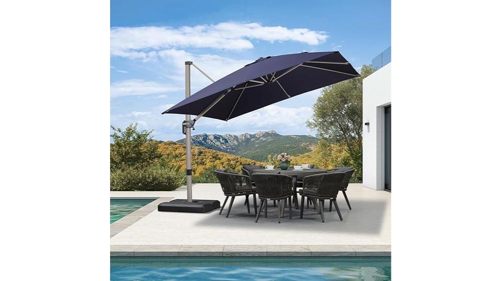 purple leaf 10x10 umbrella