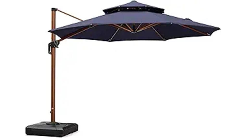 purple leaf 11ft patio umbrella