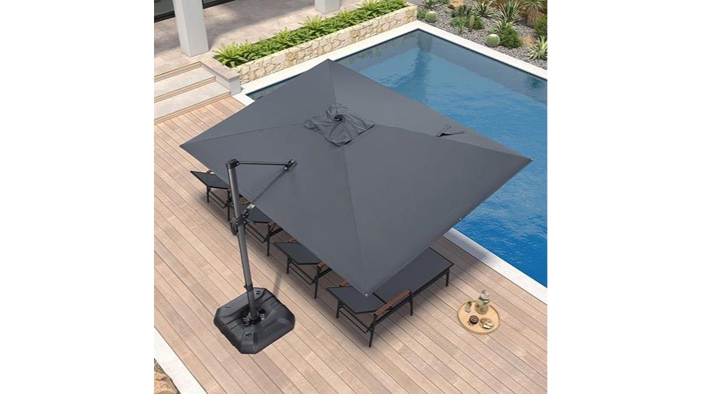 purple leaf patio umbrella