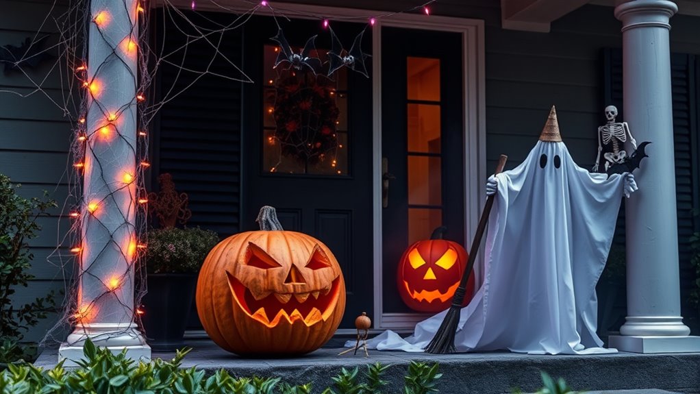 quick diy halloween porch