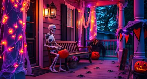 quick porch halloween makeover