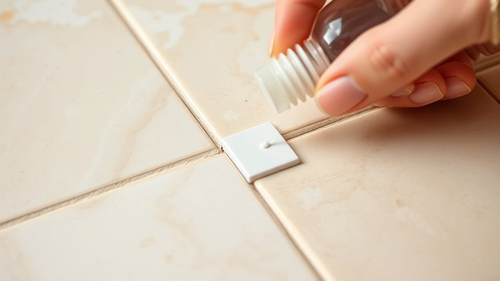 quick tile repair method