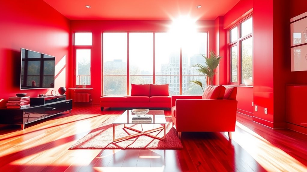 red energizes your space