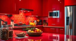 red kitchen boosts appetite