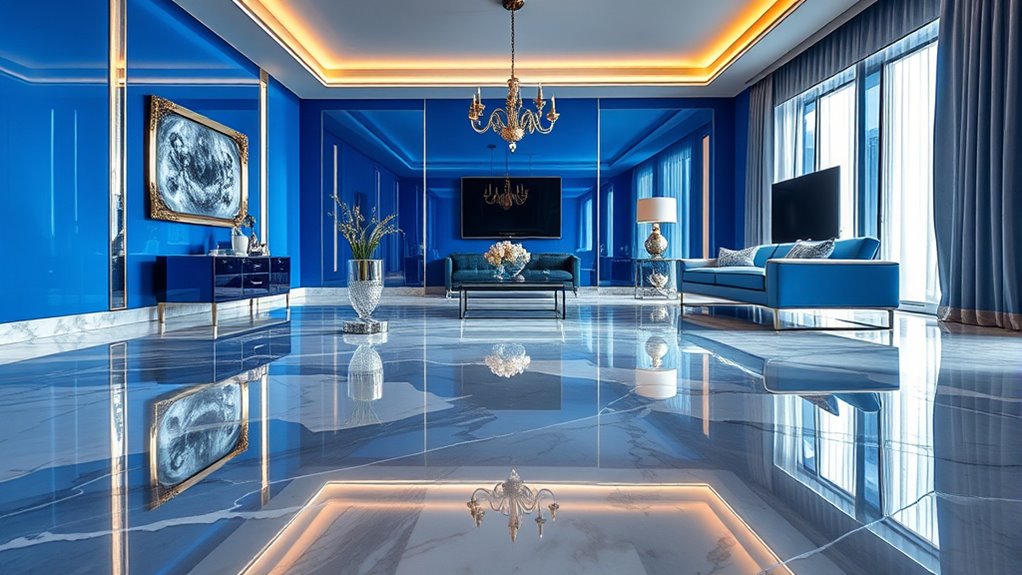 reflective glossy surface illusions
