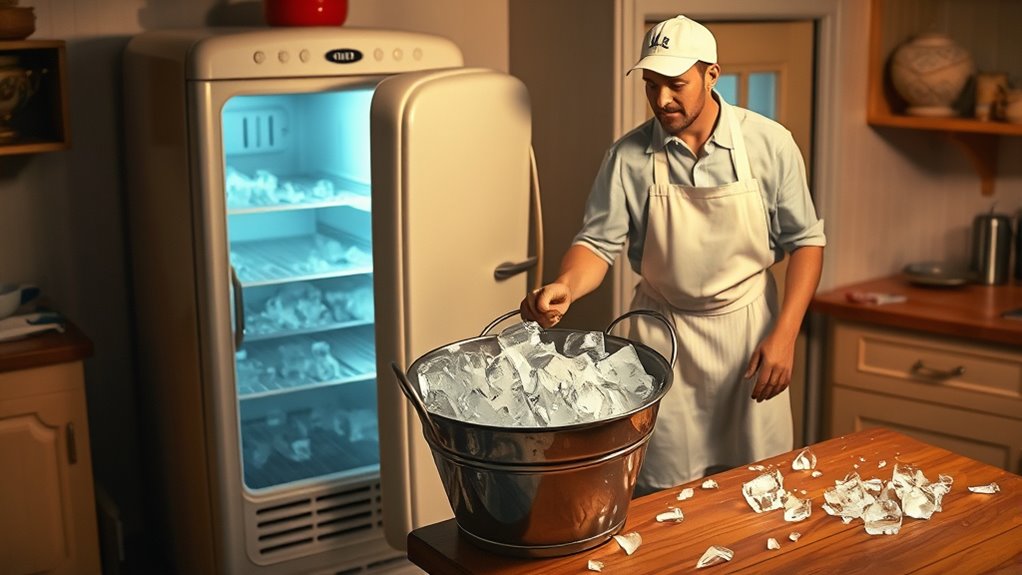 refrigerators required ice delivery