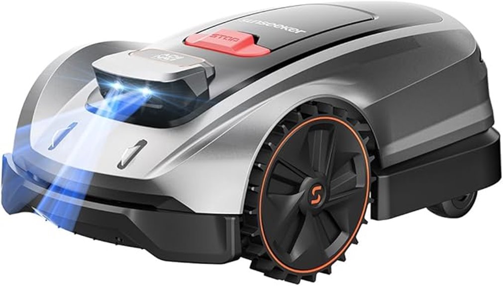 robotic lawn mower with app