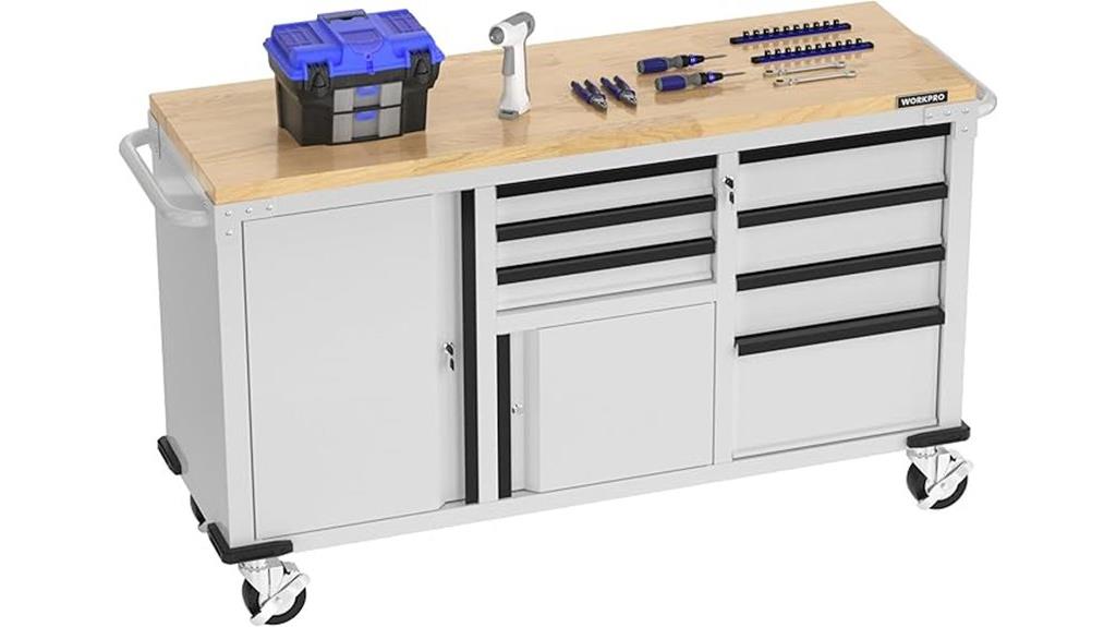 rolling tool chest with lock