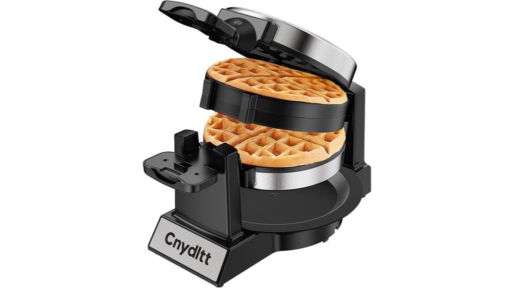 rotating nonstick waffle maker