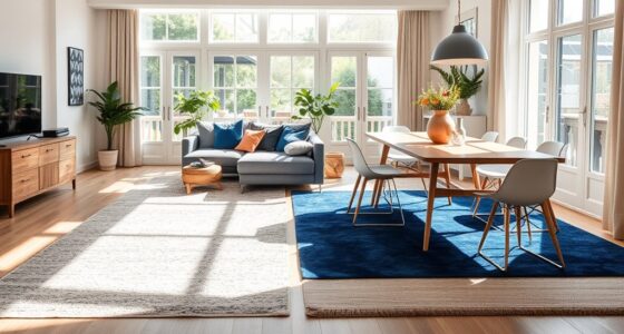 rugs create zone boundaries