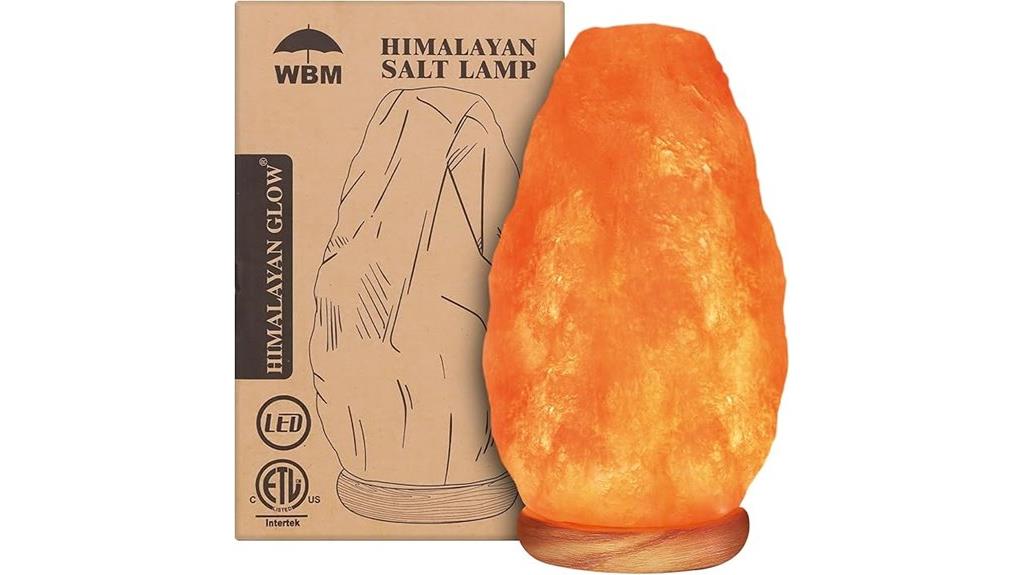salt lamp with touch dimmer