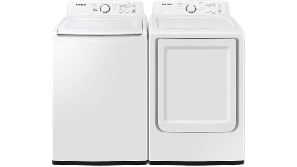 samsung white washer dryer set