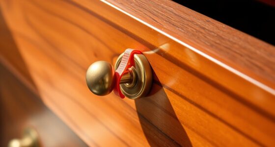 secure drawer handle with zip tie